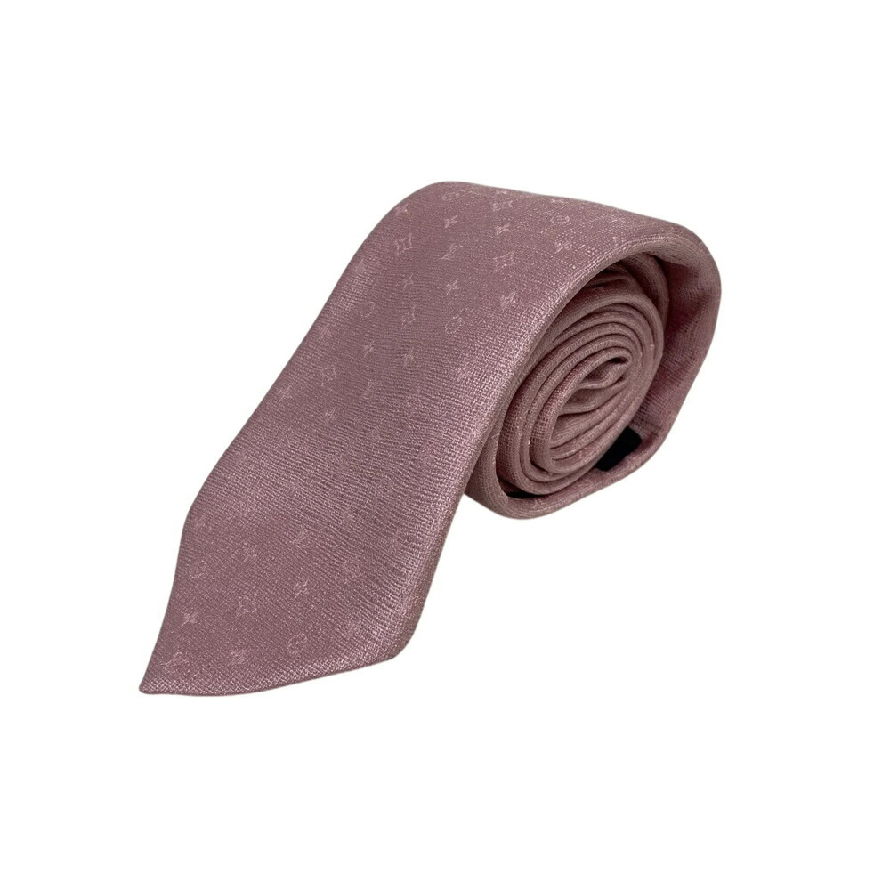 LOUIS VUITTON M77845 LV Initials Monogram Flower Tie Pink